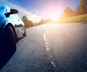 Car on the road